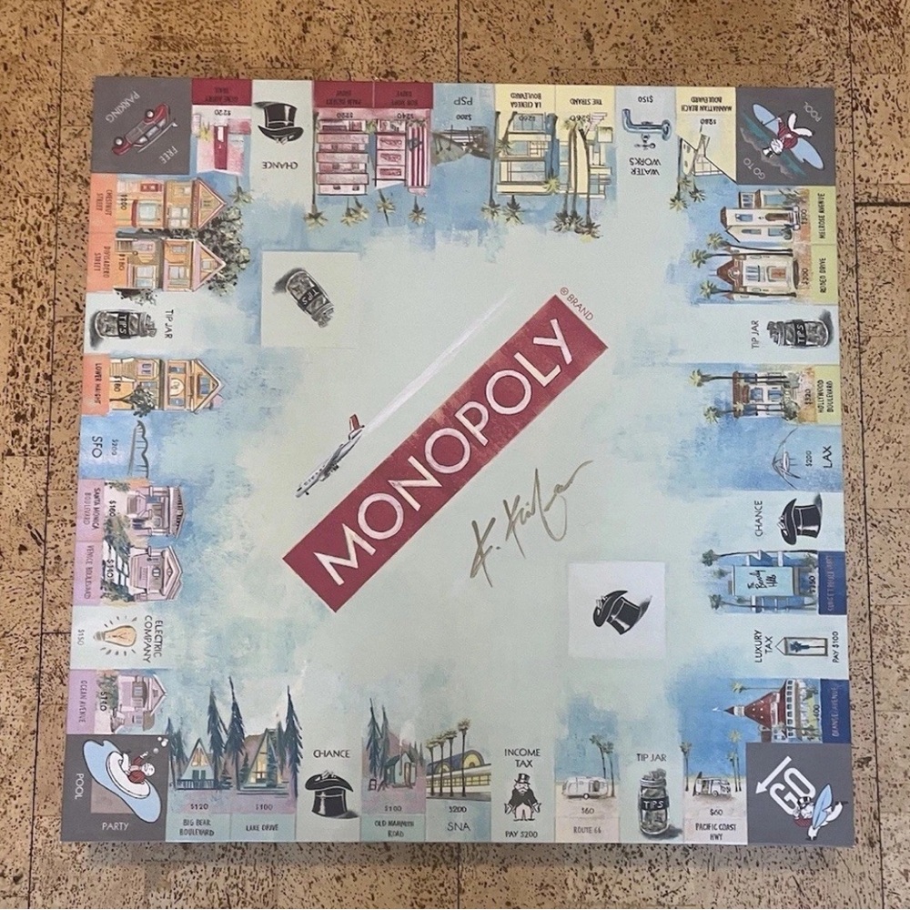 WS Game Company Monopoly California Dreaming Second Edition Kathleen Keifer RARE